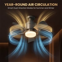 Kexon™ Portable Small Ceiling Fans with Lights
