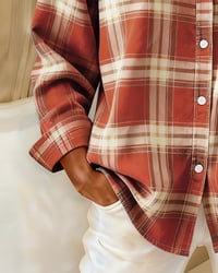 Plaid Lapel Shirt