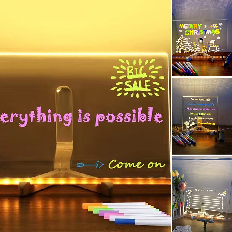 ✨LED Note Board with Colors✏️