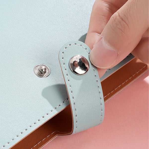 A6 Snap-Button Mirror Finish Savings Binder