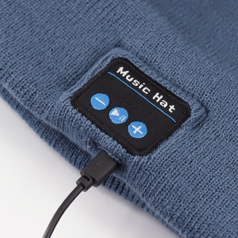 Bluetooth Beanie with LED Light & Removable Speakers