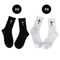 ✨Cross Black And White Socks