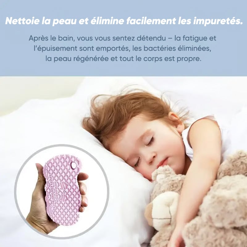 Éponge exfoliante magique pour le bain