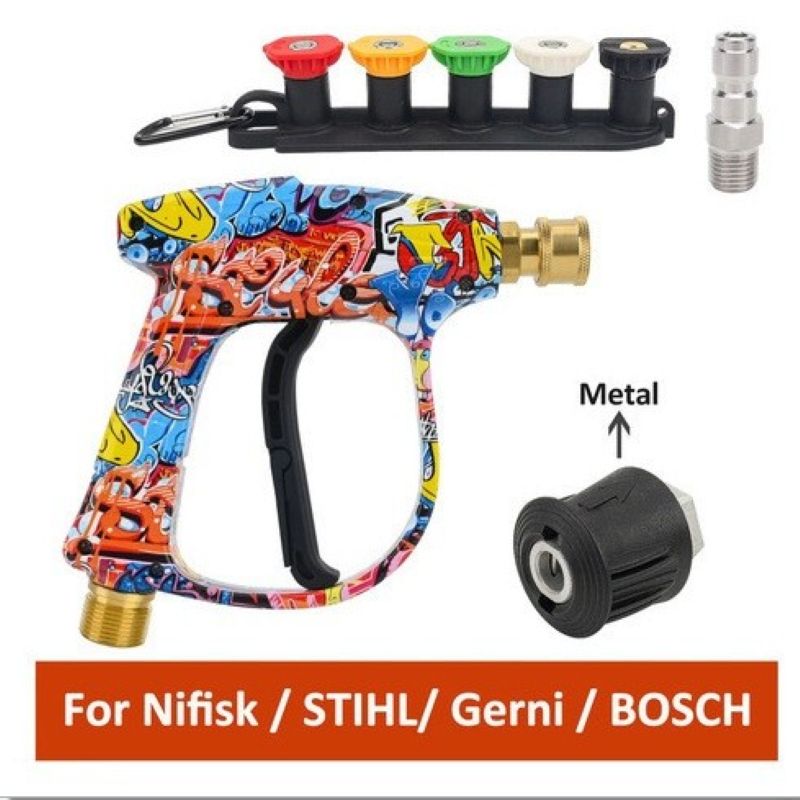 High Pressure Washer Spray Gun Set