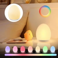 Dino Glow Egg – Soft Silicone Night Light with RGB Colors