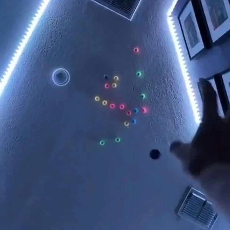 Fluorescerande Klibbiga Målbollar