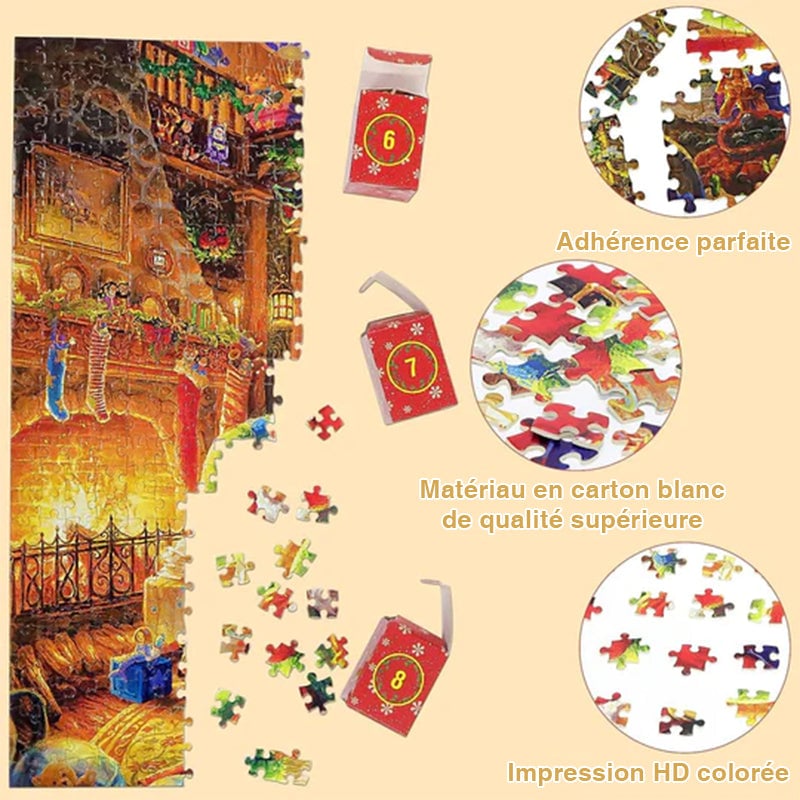 Calendrier de l'Avent 2024 Puzzles de Noël