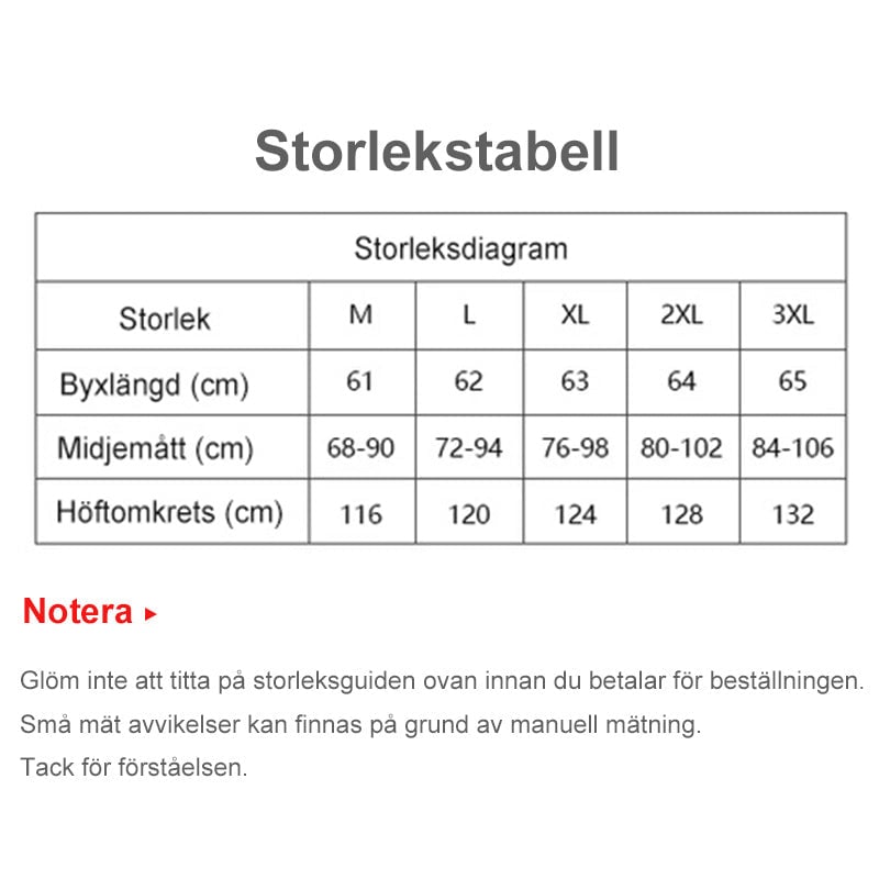 Herr shorts med fickor
