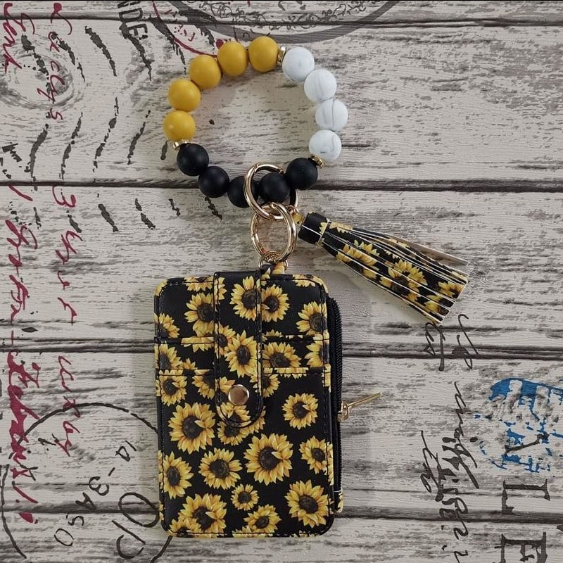 💖 Fashionable Silicone Keychain Wallet