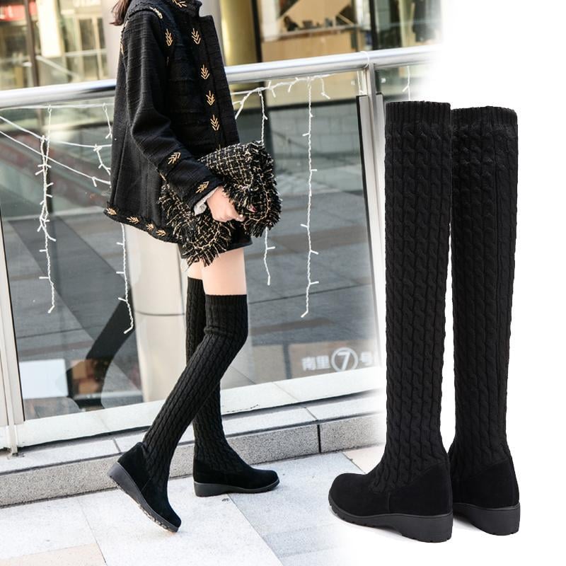 Hiver Chaudes Bottes Haute aux Genoux