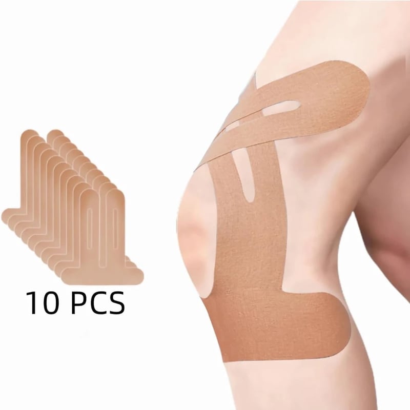 Voorgesneden kinesiologietape voor knieën 10 stuks