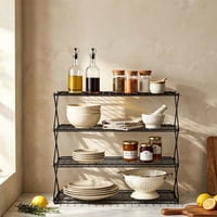 Durable Foldable Stainless Steel Storage Rack