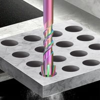 4pcs Titanium Coated Spiral Four-blade Eccentric Drill Bits