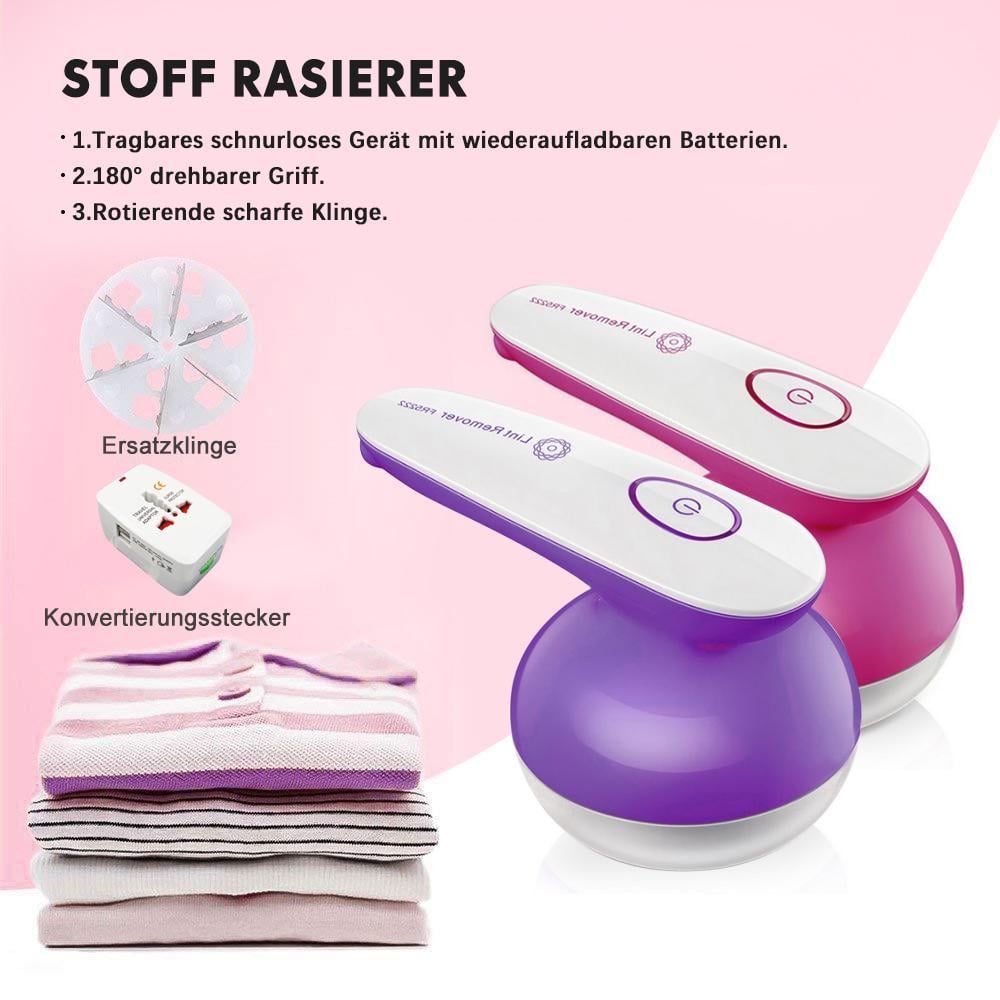 Tragbarer Strickwollekugel- Entferner, mit Konvertierungsstecker