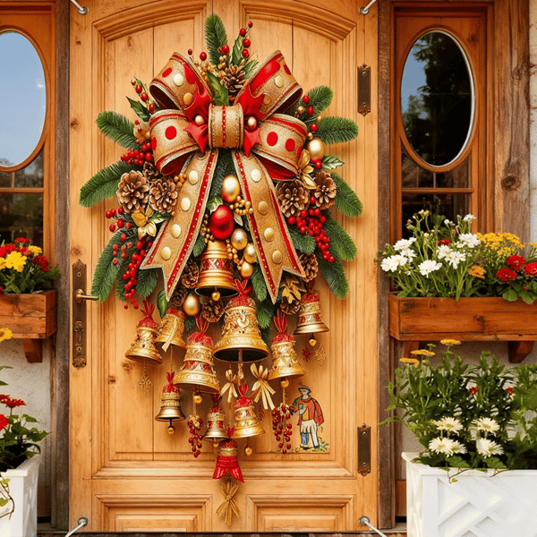 Christmas Bell Door Curtain