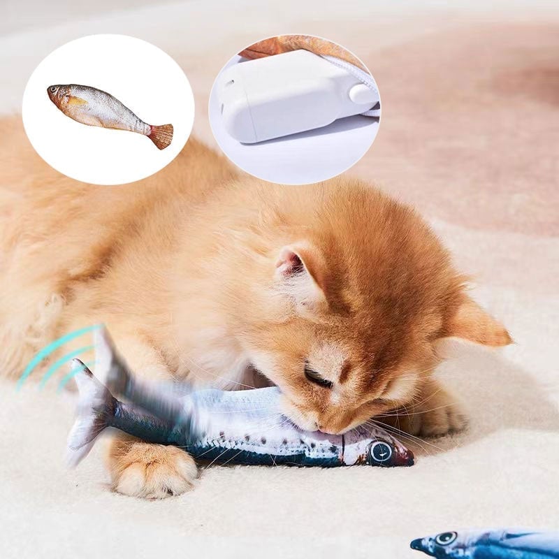 Levensechte Klappende Vis Kattenspeeltje