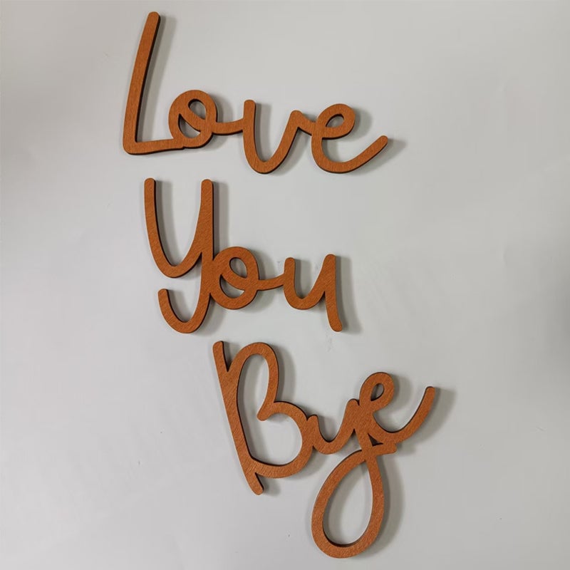 Creative wooden art letters atmosphere decoration