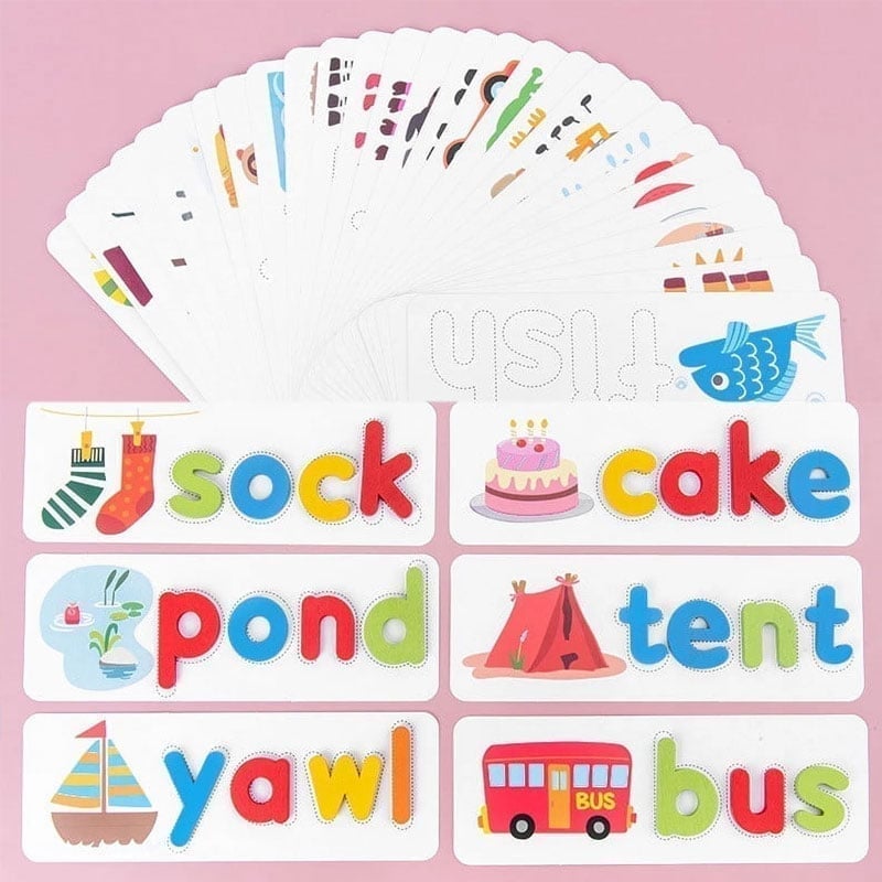 Wooden Alphabet Spelling Game for Kids
