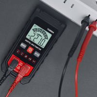 Kompakt digital multimetertester med automatisk genkendelse