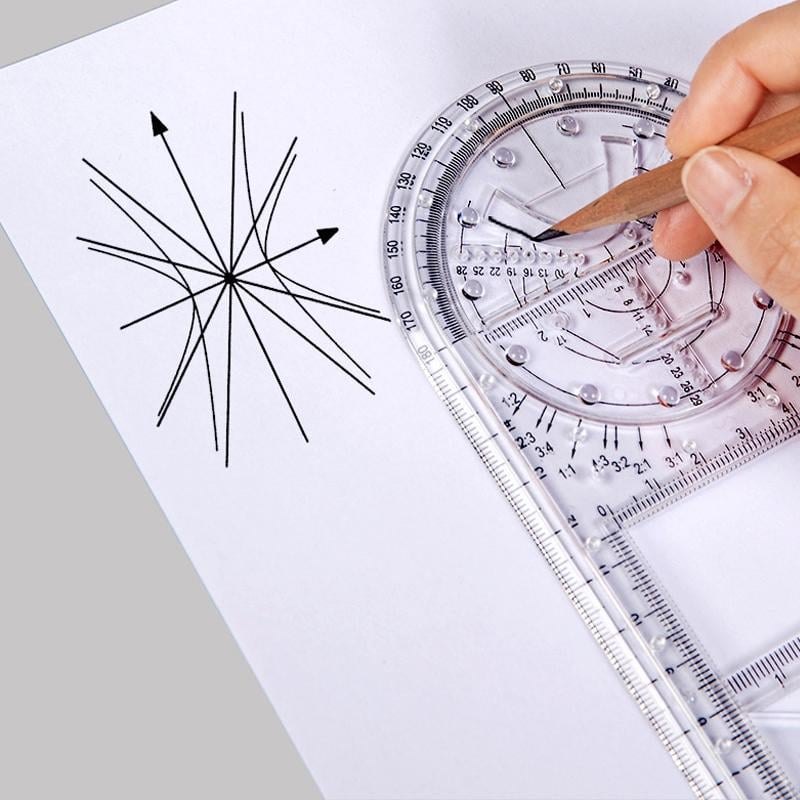 Multifunktionales geometrisches Lineal