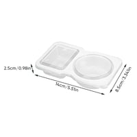 Double Compartment Snack Containers with Lids