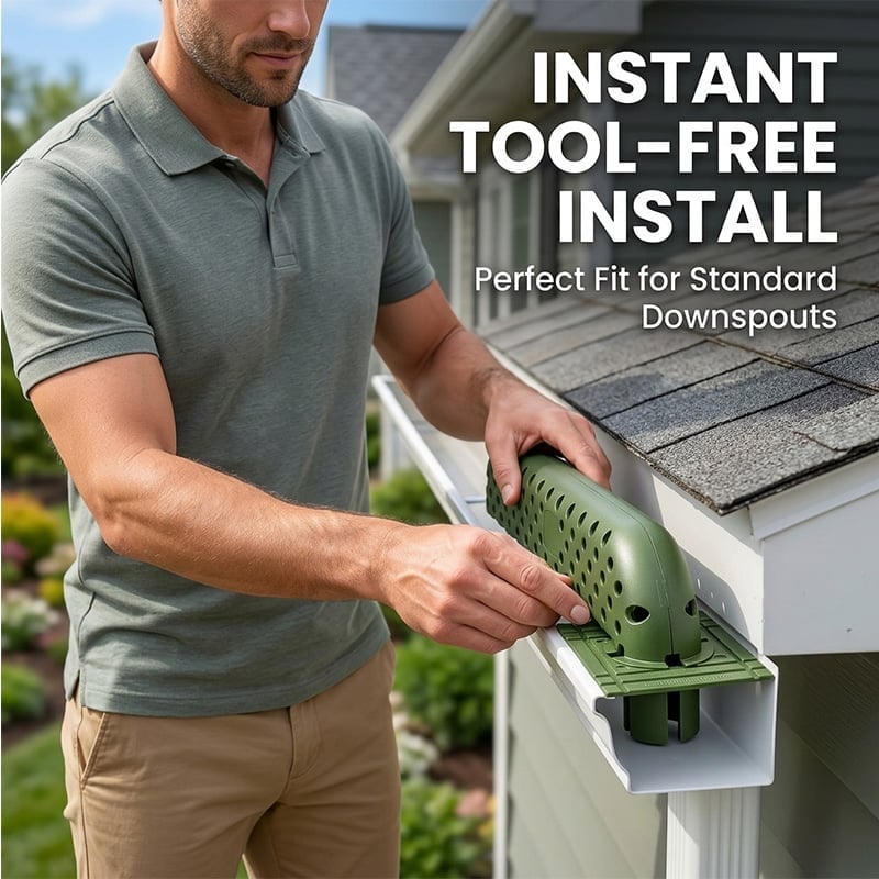 Roof Gutter Anti-Clog Drainage Protector