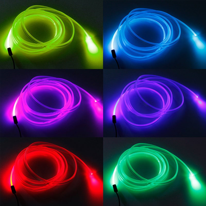 Kuituoptiset RGB-auton valot