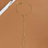 Diamond Connecting Fingers Bracelet