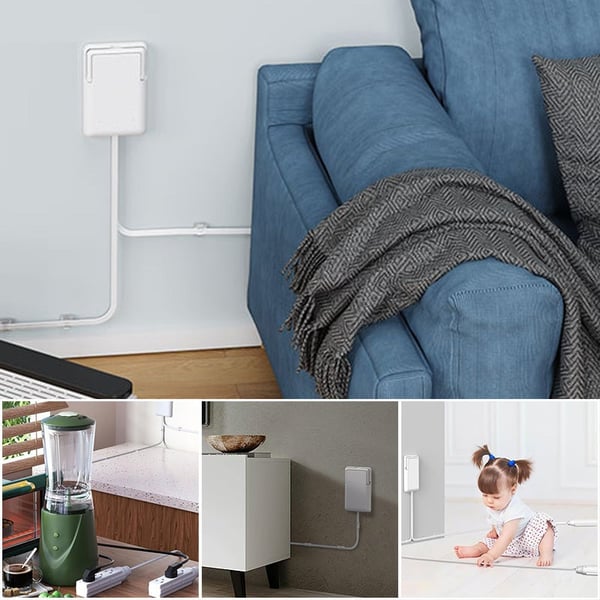 Sakerplus Ultra Thin Flat Plug Power Strip