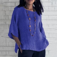 Solid Color Loose Simple T-Shirt