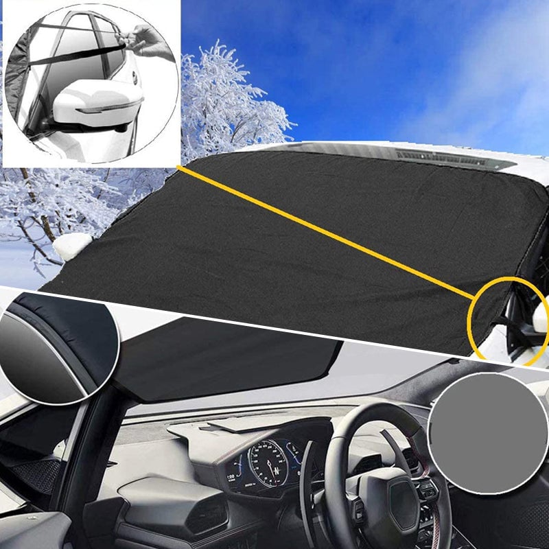 Enhanced 600D Oxford Fabric Windshield Frost Cover