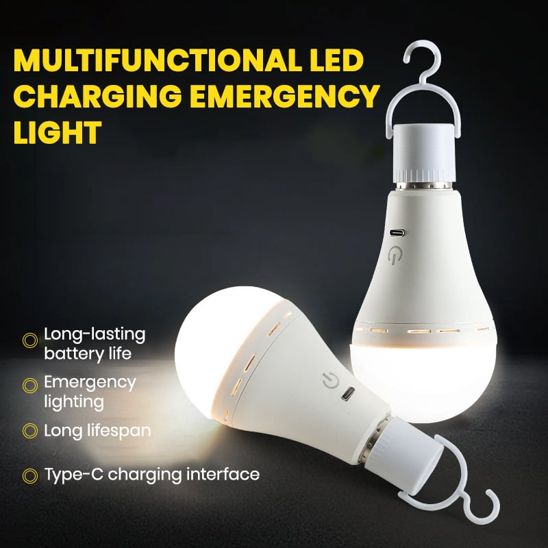 Emergency three-color bulb