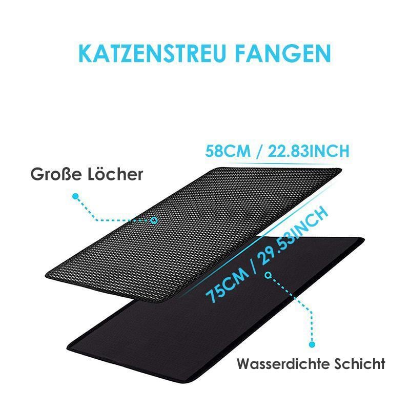 🐱Rutschfeste Katzenstreumatte