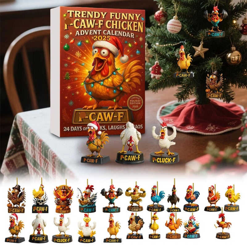 Funny Chicken Christmas Advent Calendar