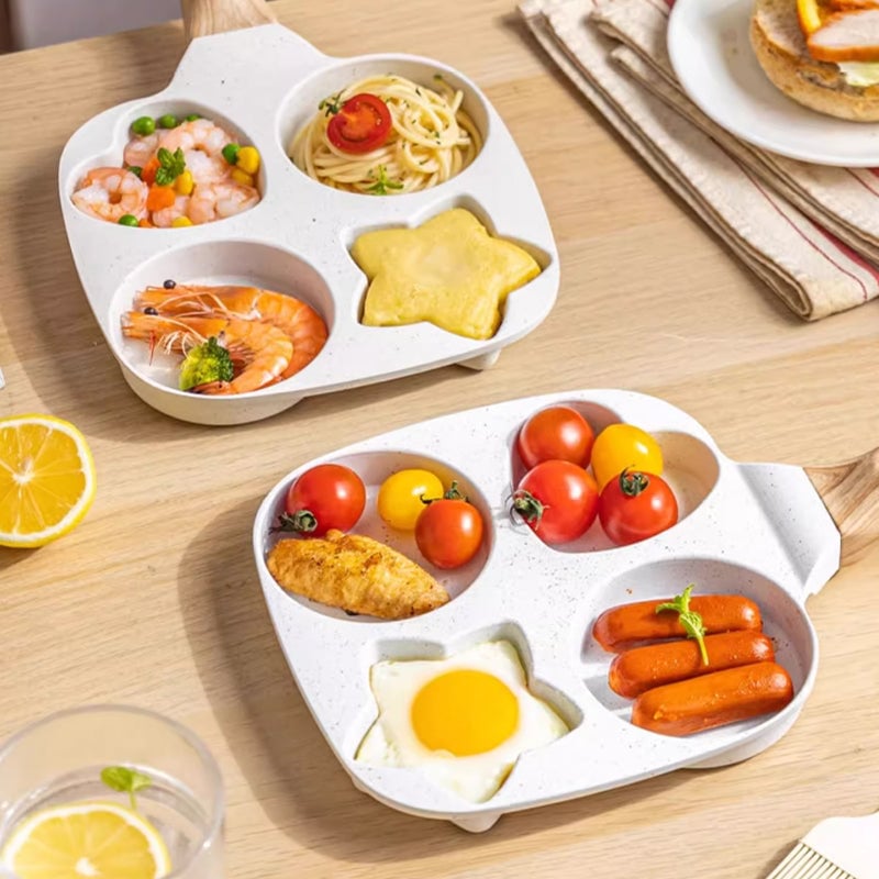 1 Set 4 Hole Skillet with Handle