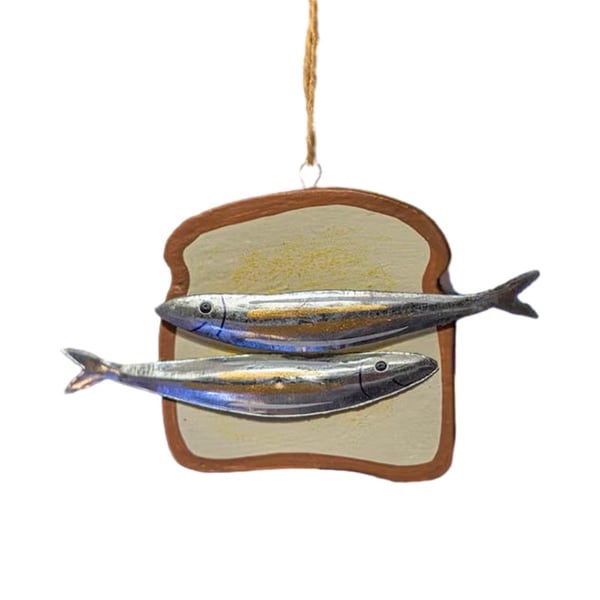 Burk Sardiner Quirky Hängande Prydnad