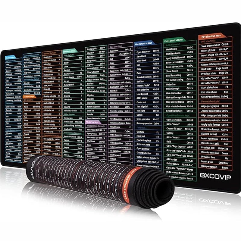 Excel Keyboard Shortcut Mouse Pad