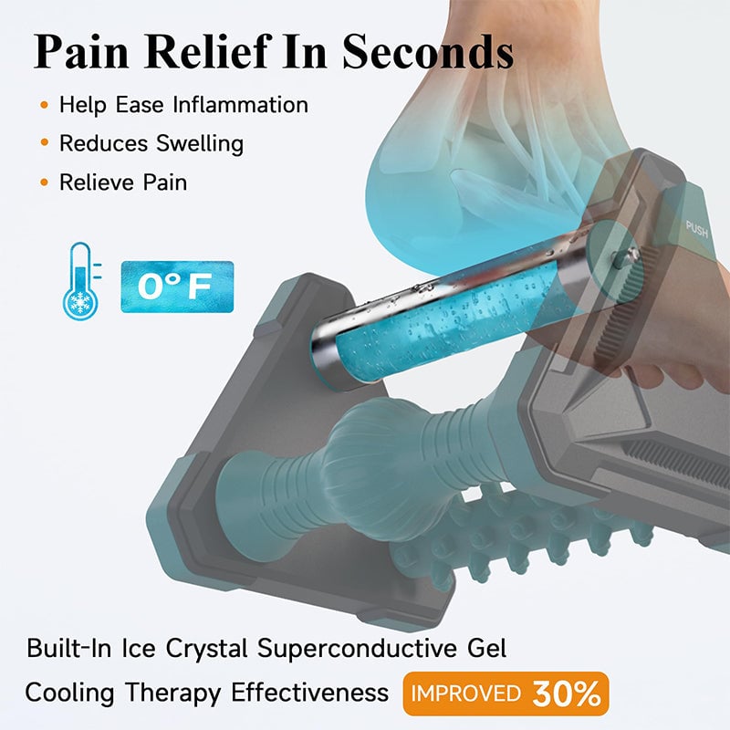 Sakerplus Foot Ice Roller Massager Tool