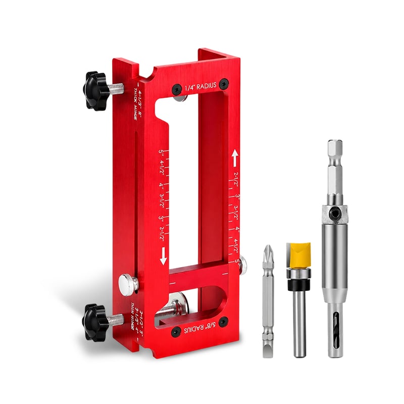 Kexon™ Precision Aluminum Door Hinge Template Jig