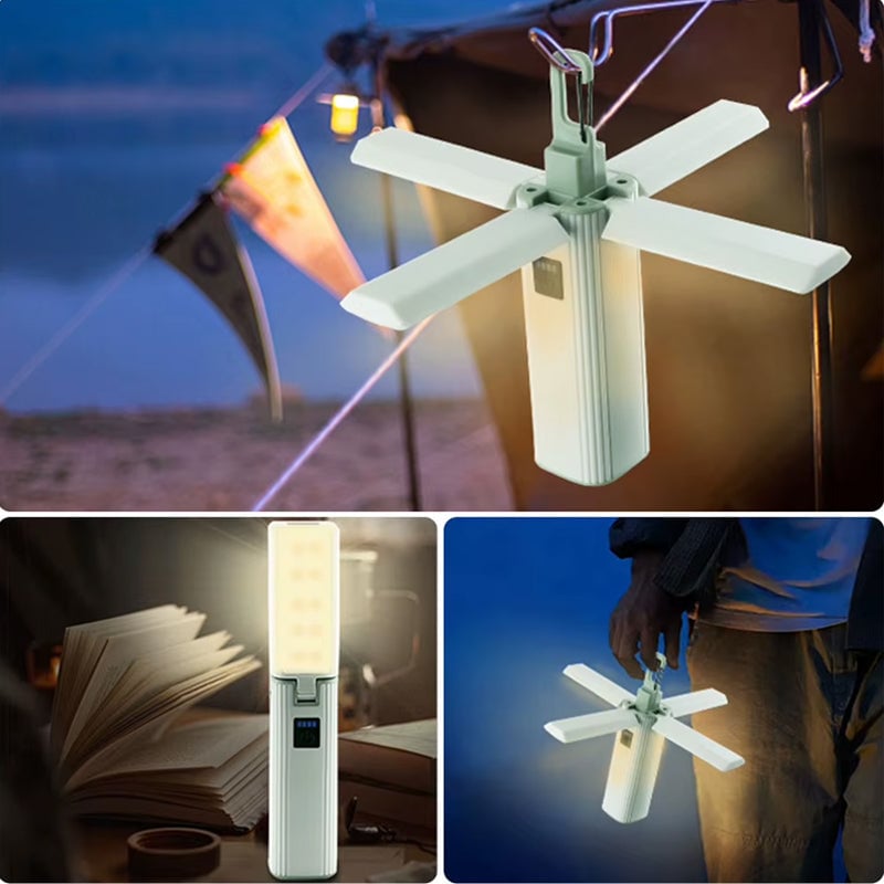 Vierflügelige faltbare Campinglampe
