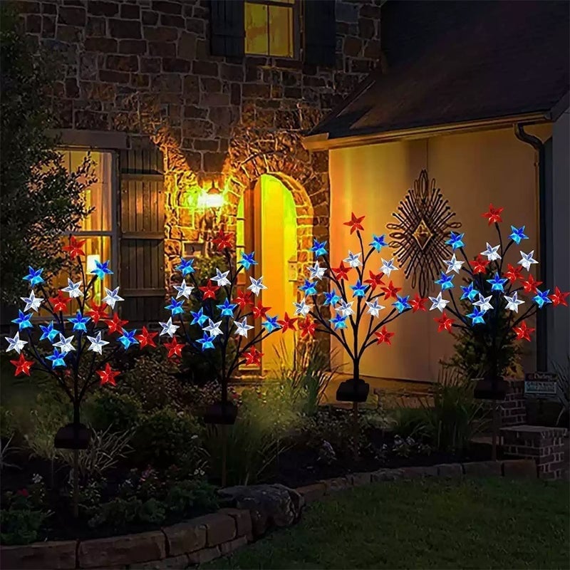 Outdoor Independence Day Decorative Light Post