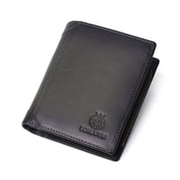 Bifold-Geldbörse aus Leder für Herren mit Anti-Diebstahl-RFID-Blockierung