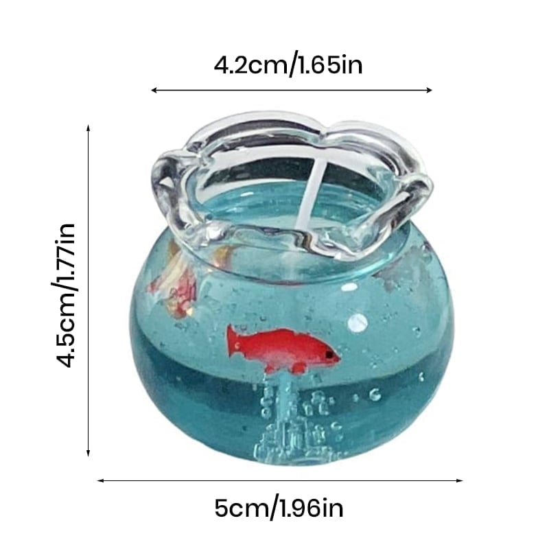 Mini Bubble Fish Tank Scented Candle