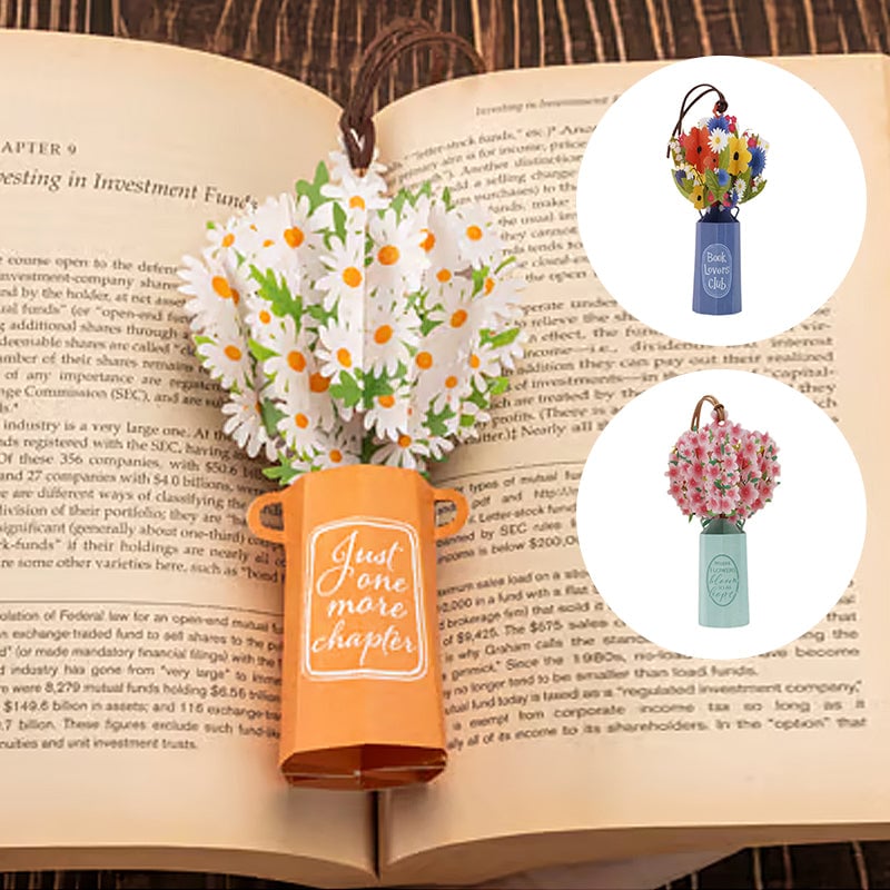 Pre-sale for two weeks-Elegant Bouquet Pop-Up Bookmark