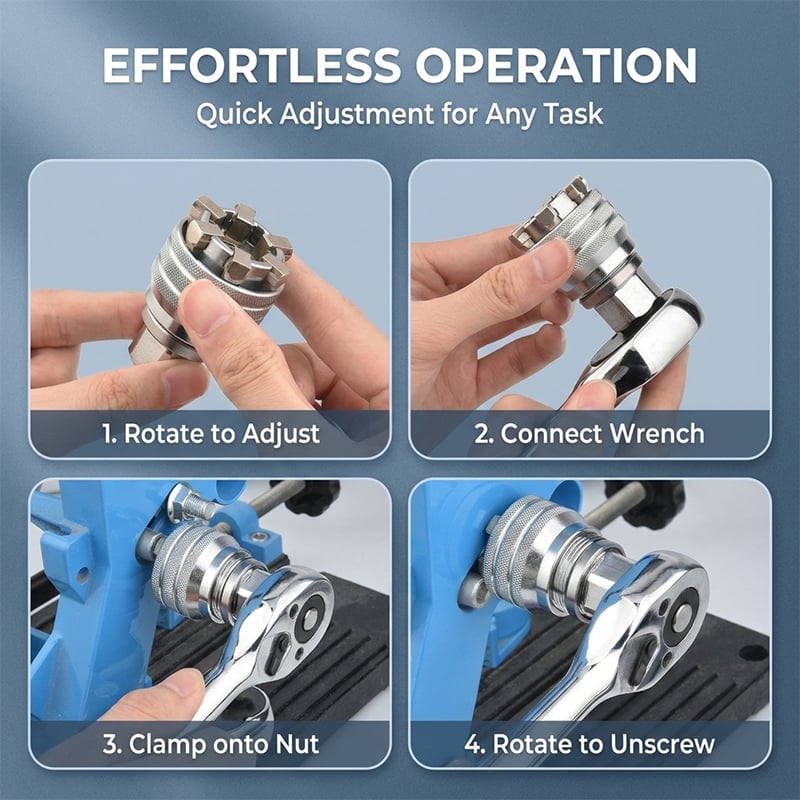 Multifunctional Universal Socket Wrench Tool