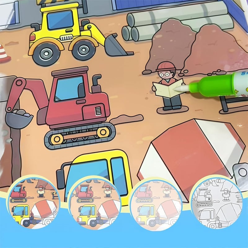 Kinder Cartoon Wasserfarben-Malbuch