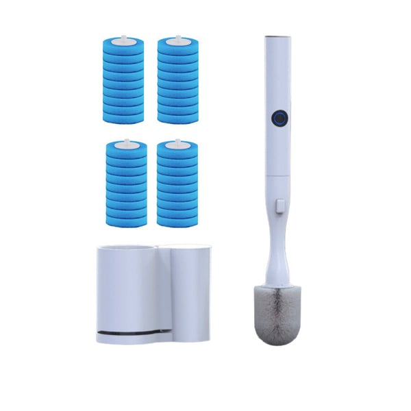 Electric Toilet Brush and Holder Set