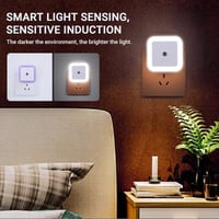 Square Light-Controlled Night Light