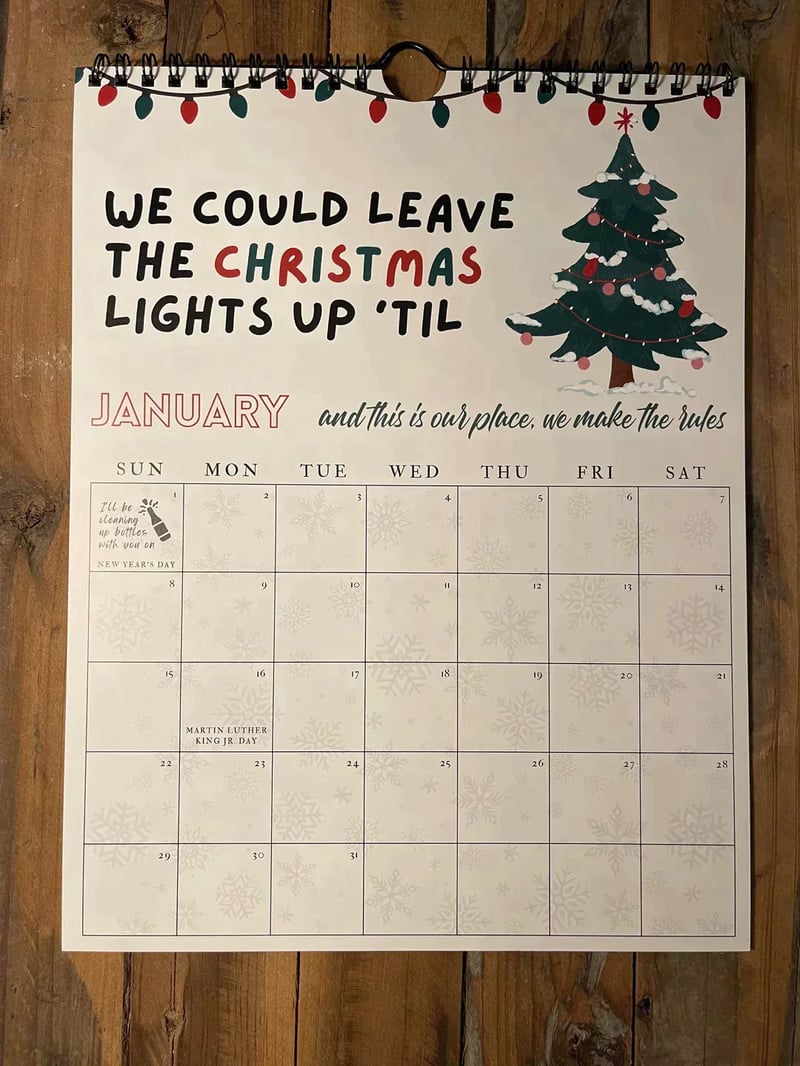 2024 Taylor Swift Låttexter kalender