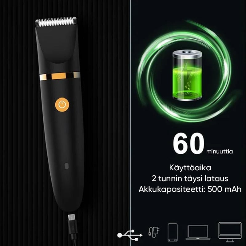 3-in-1 Sähköinen Kehokarvatrimmeri